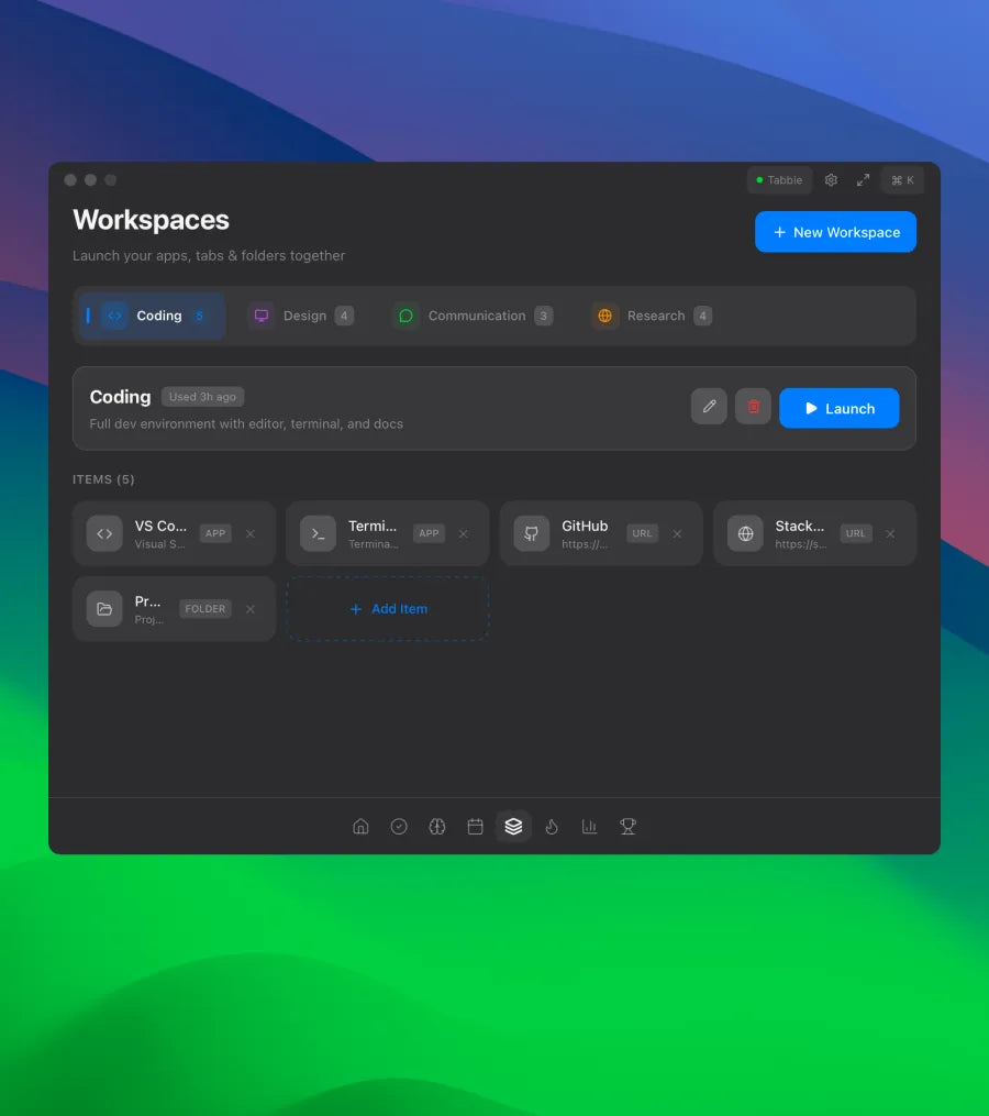 Workspaces